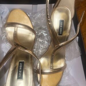 Nine West Gold Heels.